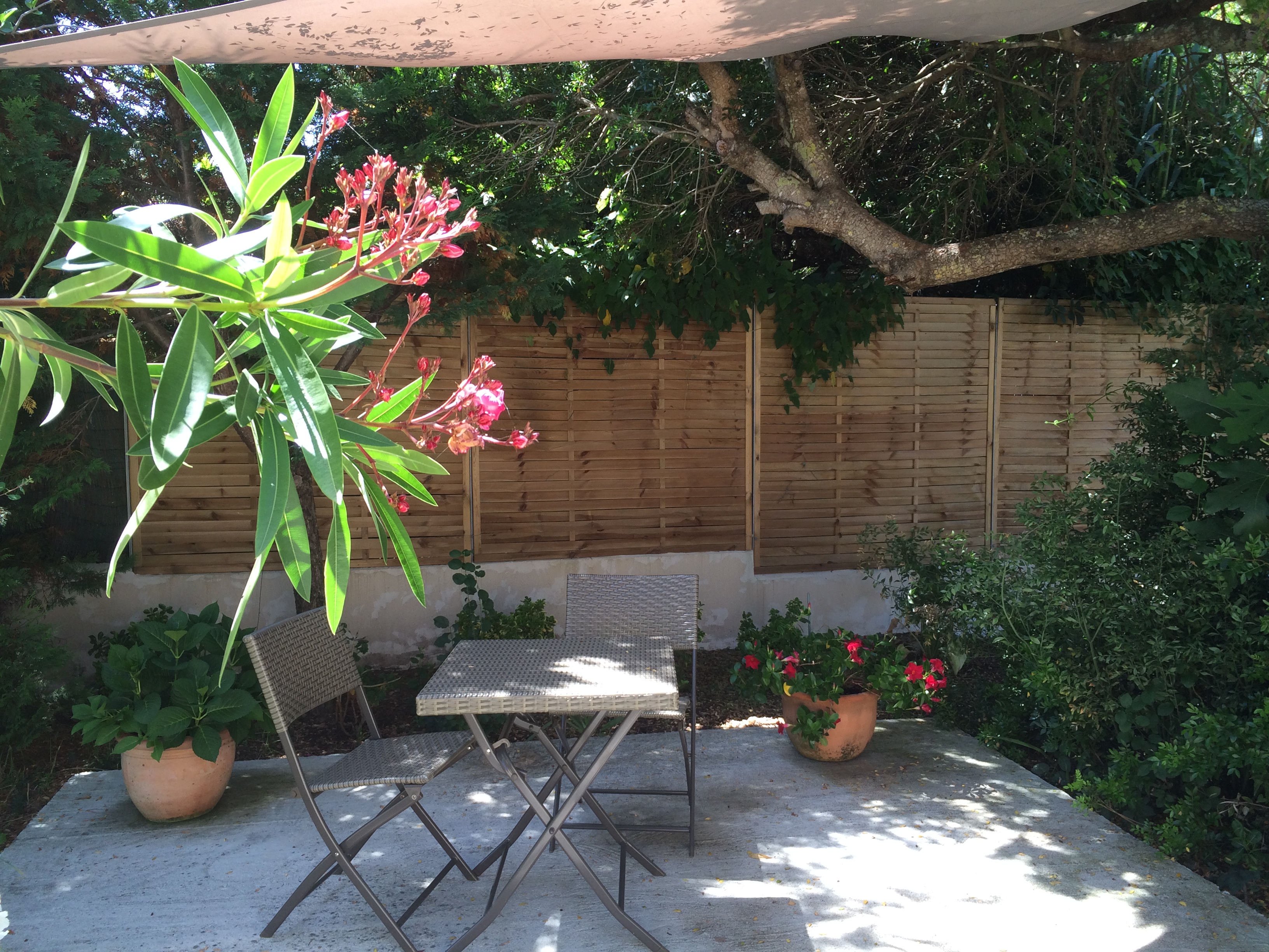 Terrasse ombragée